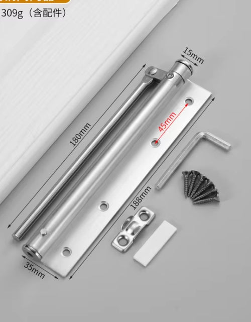 Load image into Gallery viewer, Adjustable Door Closer Aluminum Alloy Automatic Spring Soft Close Fire-Proof Heavy Duty Hardware WF
