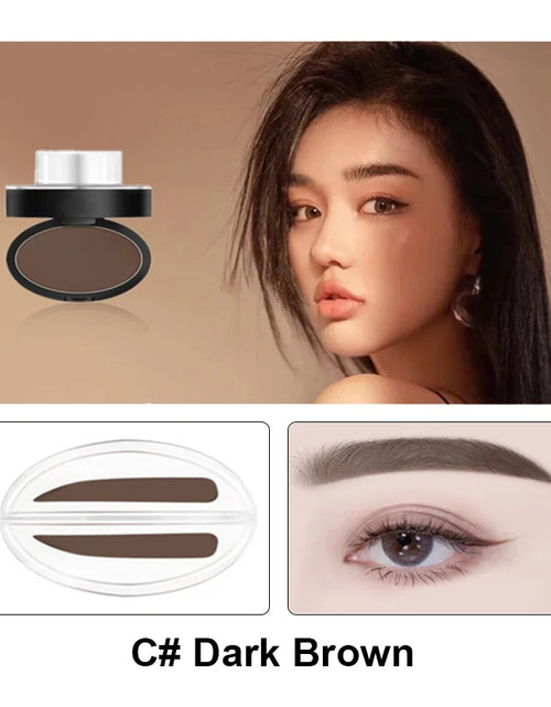 Load image into Gallery viewer, Eyebrow Powder Stamp Tint Stencil Kit Cosmetics Professional Makeup Waterproof Eye Brow Stamp Lift Eyebrow Enhancers Stencil Kit
