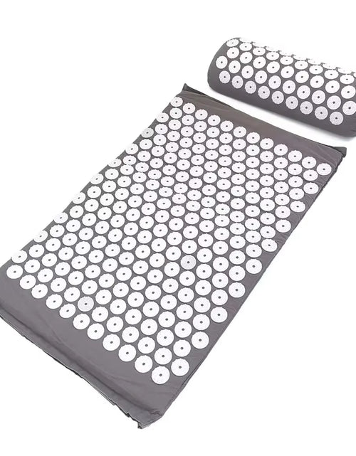 Load image into Gallery viewer, Massager Cushion Massage Yoga Mat Acupressure Relieve Pain Stress Back Body Pain Spike Mat Acupuncture Mat and Pillow Set
