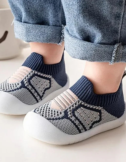 Load image into Gallery viewer, Baby Shoes Anti-Slip Breathable Infant Crib Floor Socks with Rubber Sole for Children Girls Boys Mesh Shoes Soft Bottom Slippers
