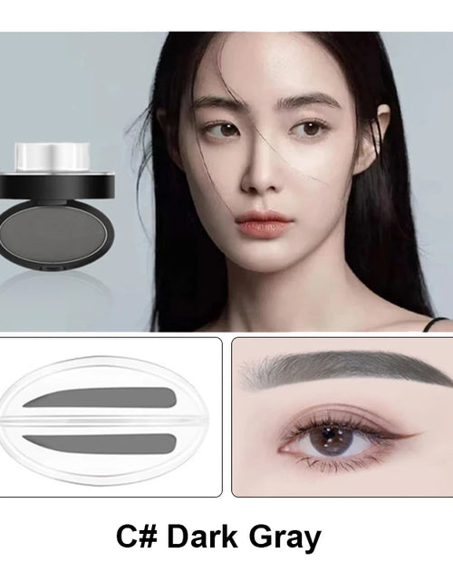 Load image into Gallery viewer, Eyebrow Powder Stamp Tint Stencil Kit Cosmetics Professional Makeup Waterproof Eye Brow Stamp Lift Eyebrow Enhancers Stencil Kit
