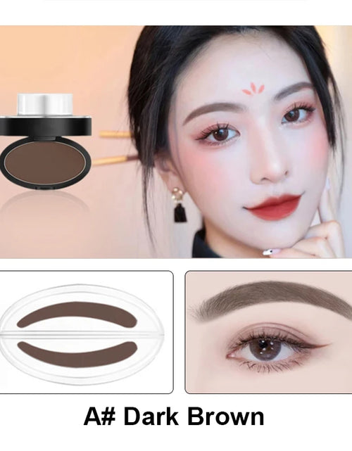 Load image into Gallery viewer, Eyebrow Powder Stamp Tint Stencil Kit Cosmetics Professional Makeup Waterproof Eye Brow Stamp Lift Eyebrow Enhancers Stencil Kit
