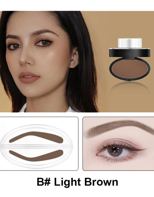 Load image into Gallery viewer, Eyebrow Powder Stamp Tint Stencil Kit Cosmetics Professional Makeup Waterproof Eye Brow Stamp Lift Eyebrow Enhancers Stencil Kit
