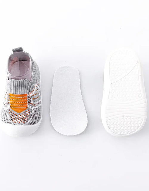 Load image into Gallery viewer, Baby Shoes Anti-Slip Breathable Infant Crib Floor Socks with Rubber Sole for Children Girls Boys Mesh Shoes Soft Bottom Slippers
