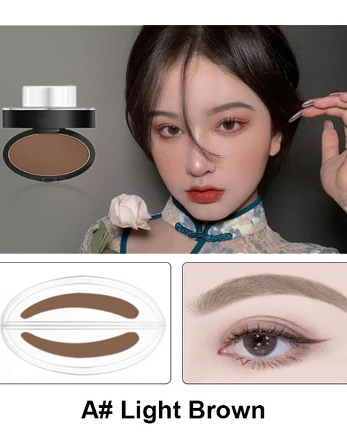 Load image into Gallery viewer, Eyebrow Powder Stamp Tint Stencil Kit Cosmetics Professional Makeup Waterproof Eye Brow Stamp Lift Eyebrow Enhancers Stencil Kit
