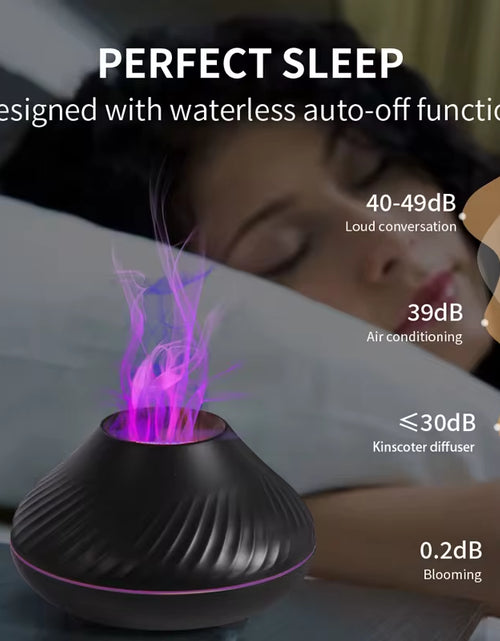 Load image into Gallery viewer, Volcanic Aroma Diffuser Essential Oil Lamp 130Ml USB Portable Air Humidifier with Color Flame Night Light
