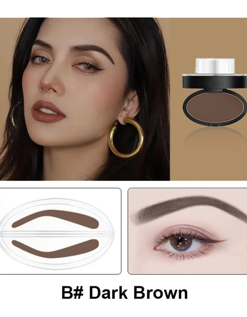 Load image into Gallery viewer, Eyebrow Powder Stamp Tint Stencil Kit Cosmetics Professional Makeup Waterproof Eye Brow Stamp Lift Eyebrow Enhancers Stencil Kit
